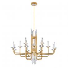  S5716-710O - Calliope 16 Light 120-277V Chandelier in Soft Silver with Clear Optic Crystal